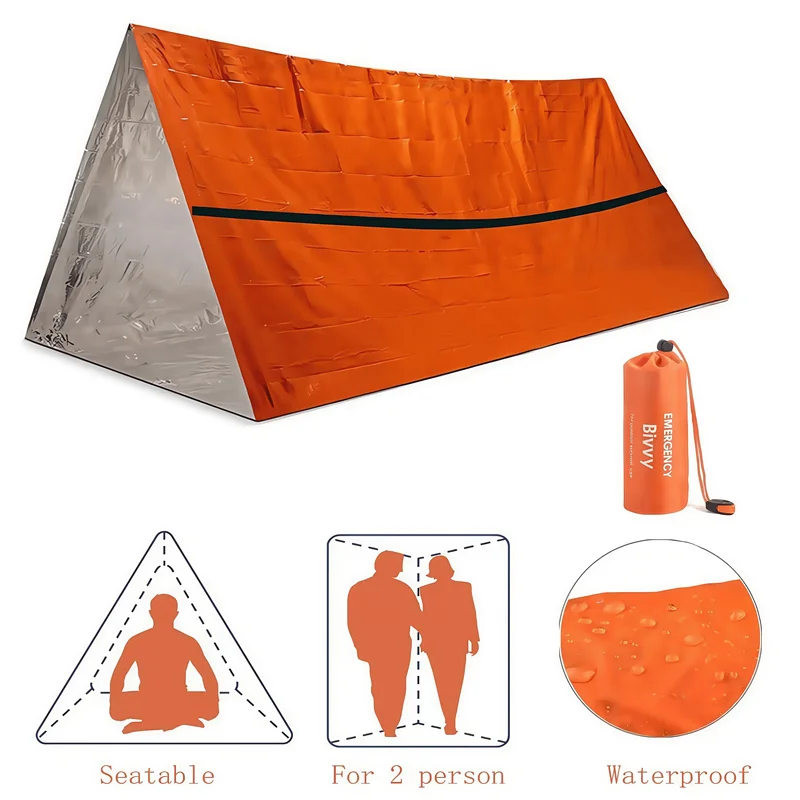خيمة طوارئ لشخصين مقاومة للماء - مراجعة Bivy Bag Emergency وسعره