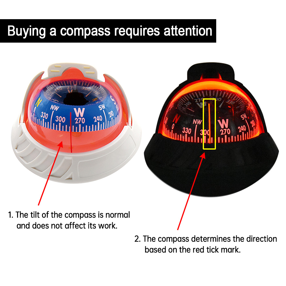 بوصلة ملاحة السيارة على شكل كر - مراجعة Compass Lensatic وسعره